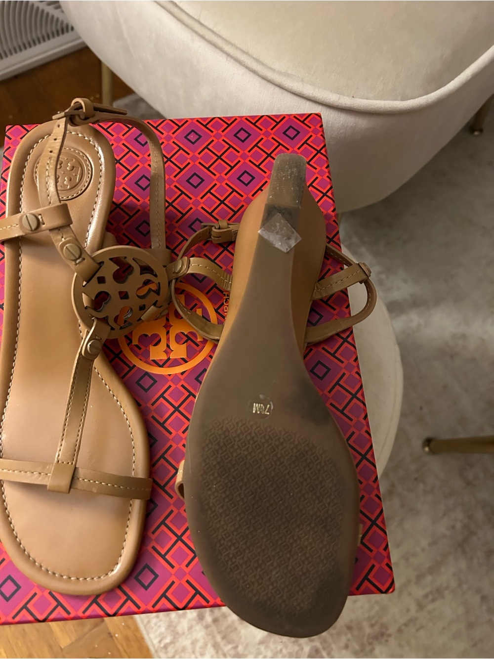 Tory Burch miller wedge sandals size 7 - Picture 2 of 2